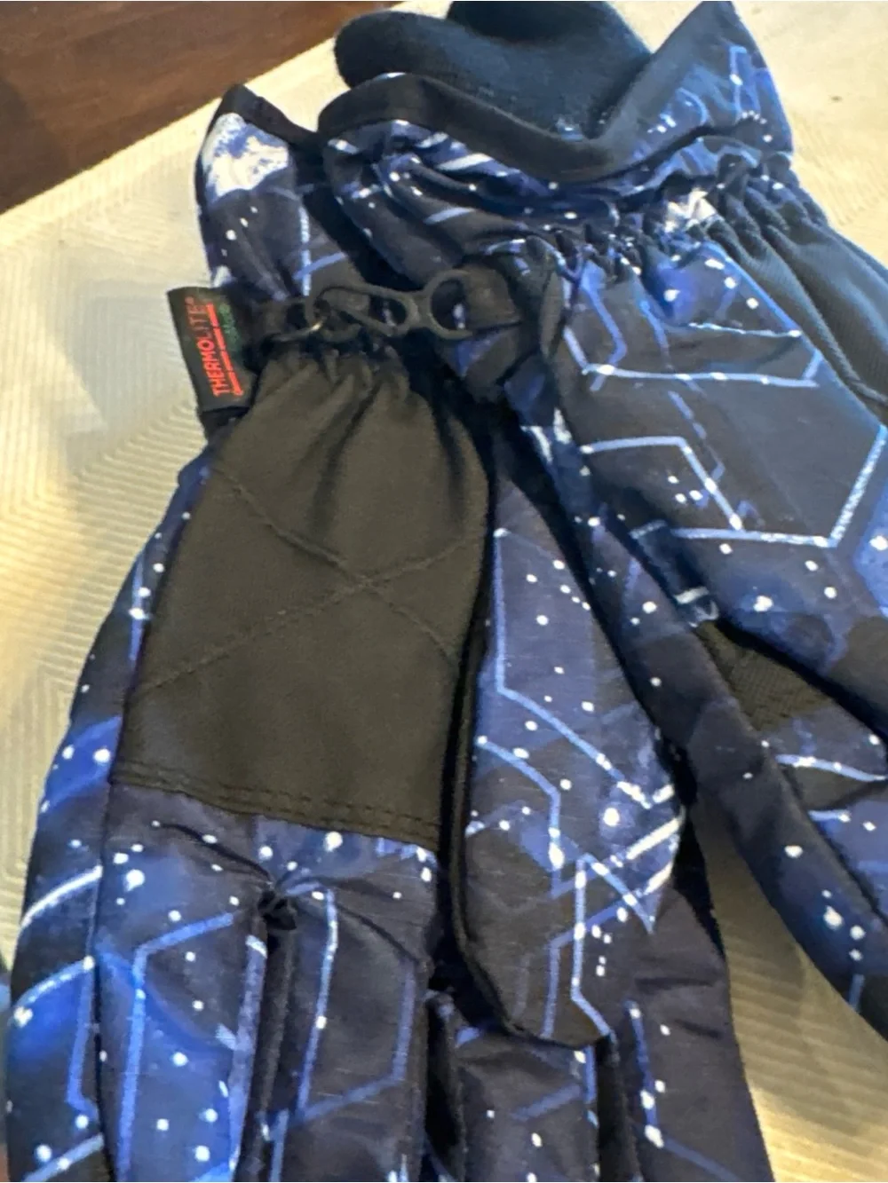 Thermolite Blue Galaxy Winter Gloves